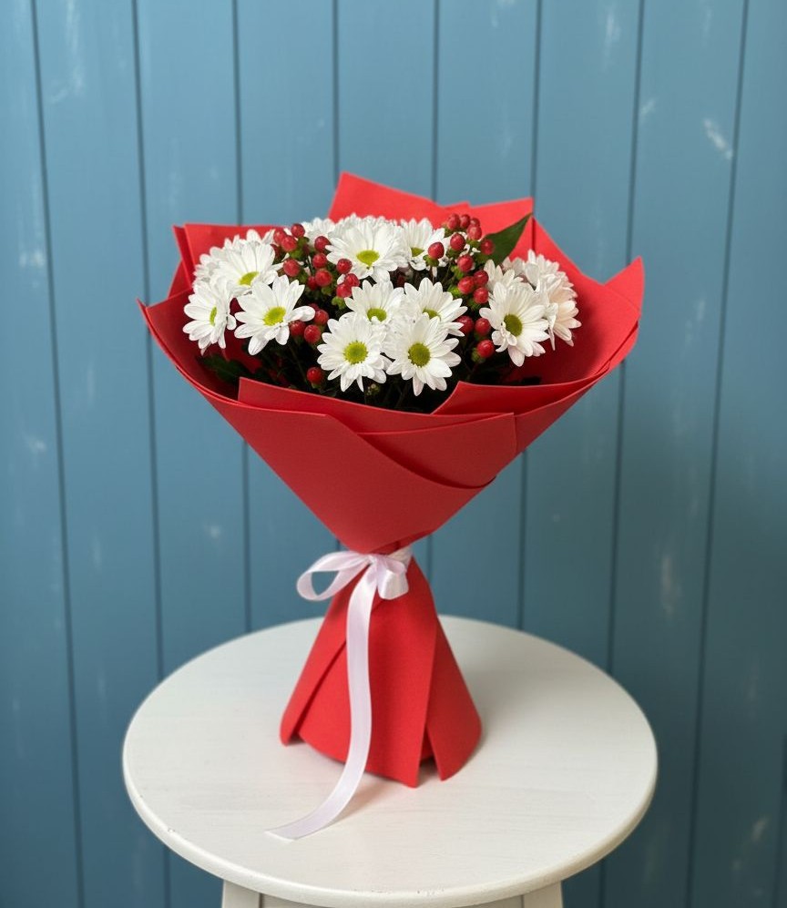 Букет цветов из: Хризантемы в Грабово