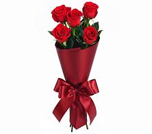Букет 5 Красных роз Эдлесс Лав в Грабово