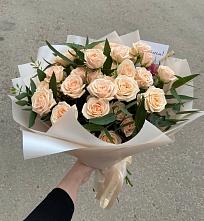Букет Кремовые розы Латте в Грабово