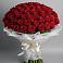 Букет 101 Красная роза Блэк Мэджик в Грабово