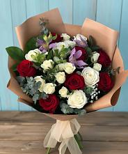 Букет цветов из:  Розы и Альстромерии в Грабово