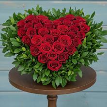 Цветочная композиция из Розы в виде сердца #REPLACE_PRED# Грабово