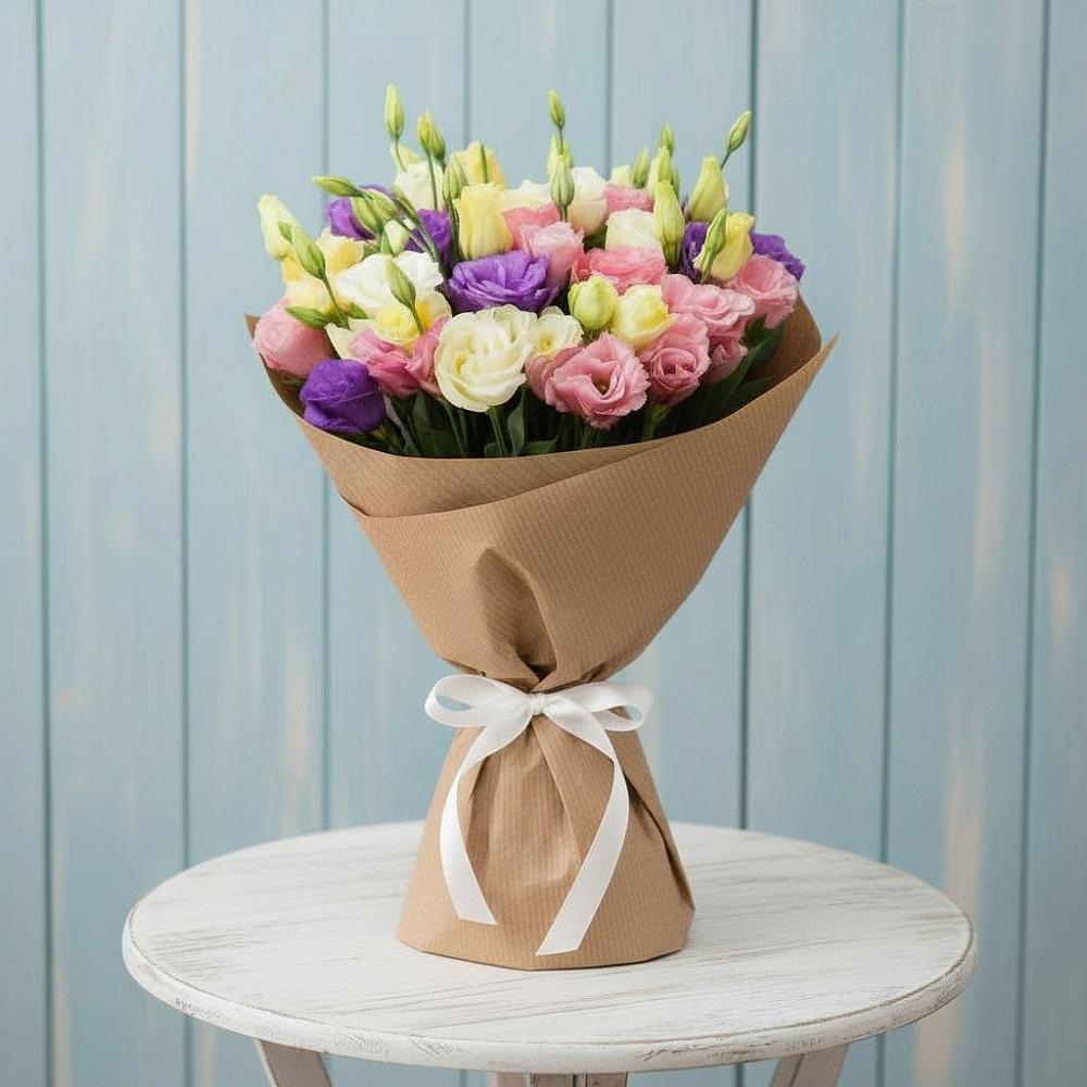 Букет цветов из: Лизиантусы в Грабово