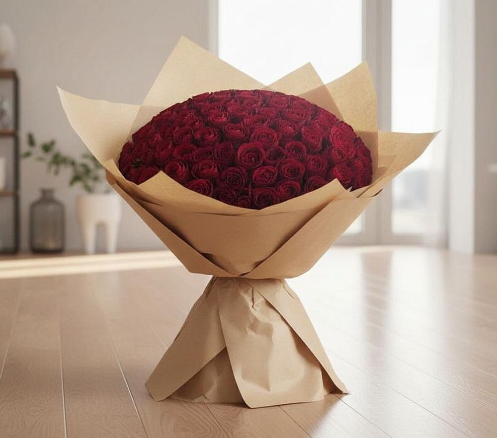 Букет 101 Красная роза в Грабово