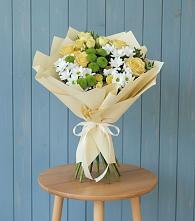 Букет цветов из:  Хризантемы и Розы #REPLACE_PRED# Грабово