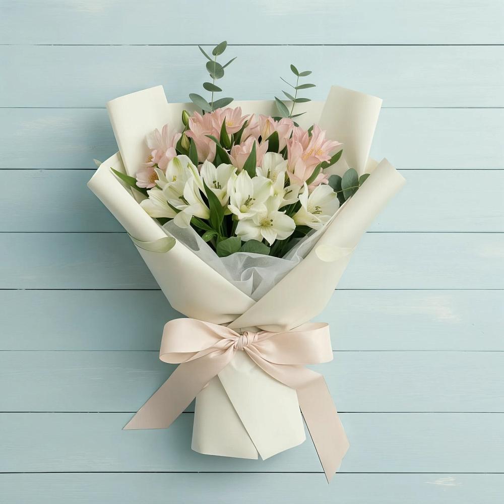 Букет цветов из: Альстромерии в Грабово