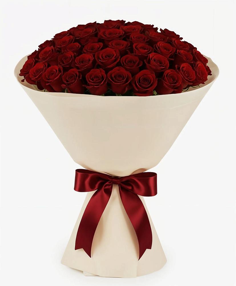 Букет 101 Бордовая роза Блэк Бакарра в Грабово