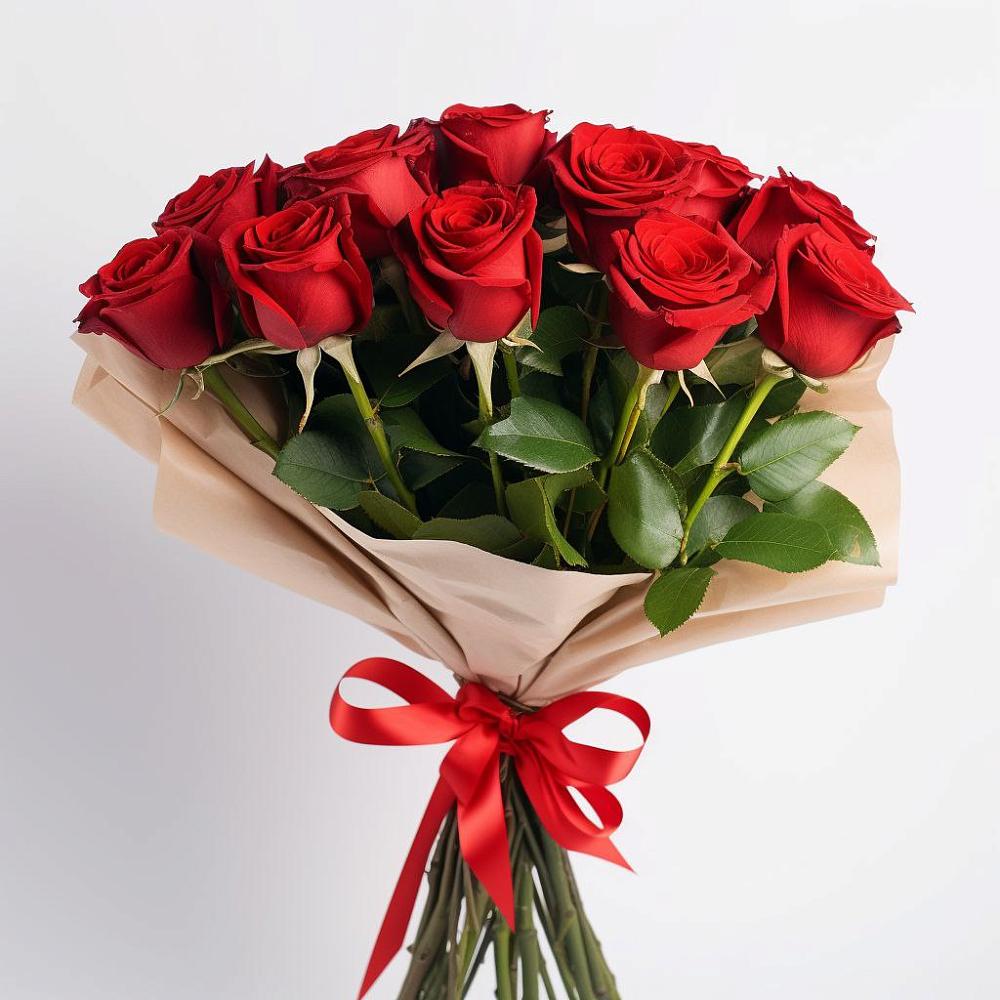 Букет 11 Красных роз Эдлесс Лав в Грабово