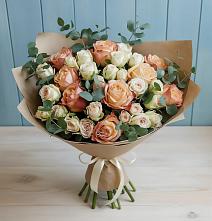 Букет цветов из:  Альстромерии и Розы #REPLACE_PRED# Грабово