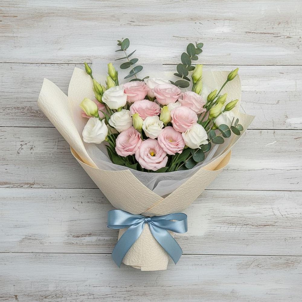 Букет цветов из: Лизиантусы в Грабово